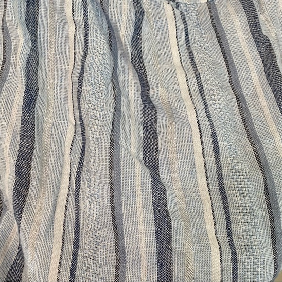 Lane Bryant New Plus Size 18 Linen Cotton Blend Striped Off The Shoulder Top - Picture 9 of 16